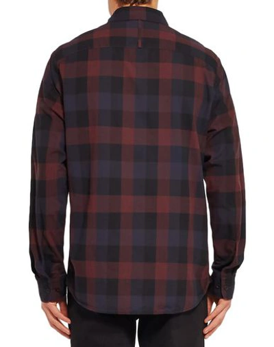 Shop Albam Checked Shirt In Brick Red