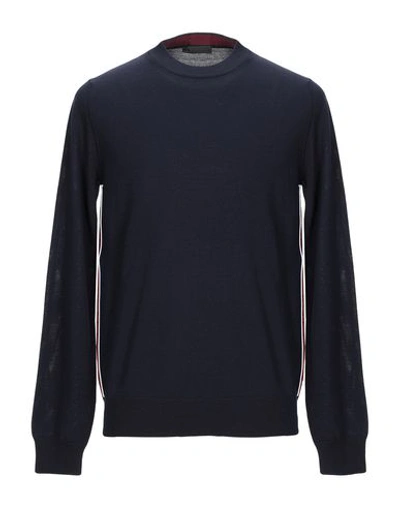Shop Prada Sweater In Dark Blue