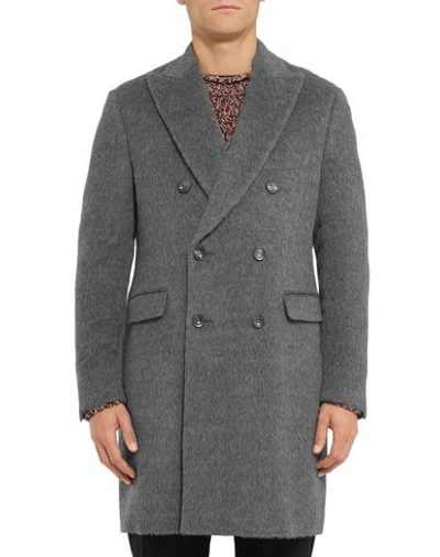 Shop Helbers Coat In Grey