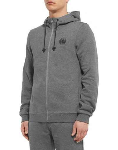 Shop Iffley Road Hooded Sweatshirt In Grey