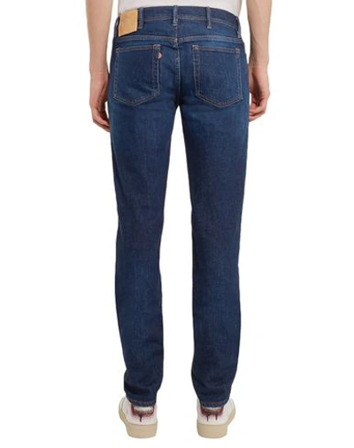 Shop Acne Studios Man Jeans Blue Size 30w-32l Cotton, Elastane