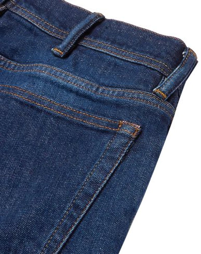 Shop Acne Studios Man Jeans Blue Size 30w-32l Cotton, Elastane