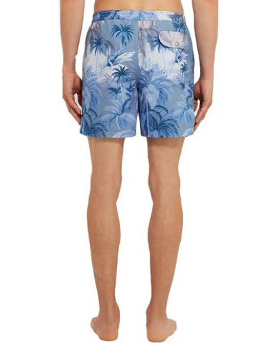 Shop Tod's Swim Shorts In Sky Blue