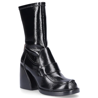 Shop Chloé Stiefel Fontaniva Kalbsleder Schwarz In Black