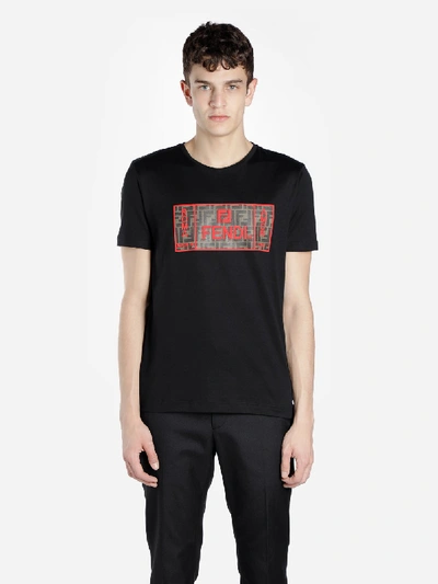 Shop Fendi T Shirts In Black