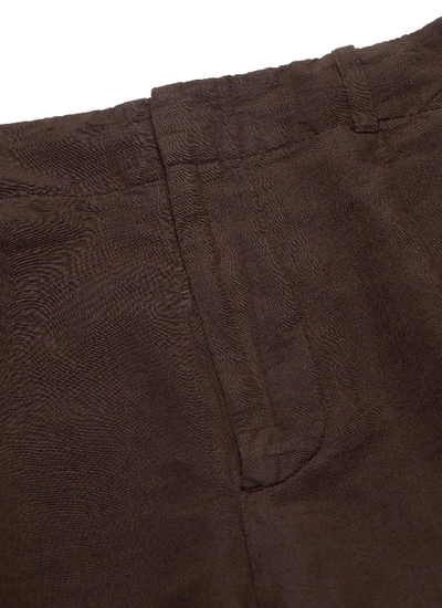 Shop Our Legacy 'borrowed' Cotton-linen Wide Leg Chinos
