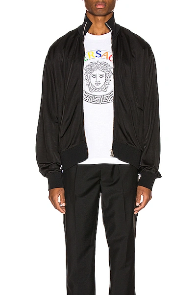 Shop Versace Track In Black