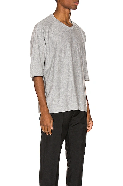 Issey Miyake Gray Release-t Basic T-shirt In Gray