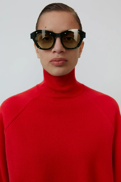 Shop Acne Studios High Neck Sweater Bright Red