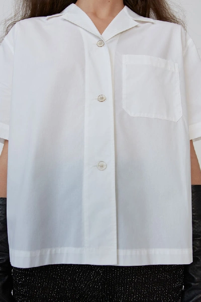 Shop Acne Studios Bowling Shirt White