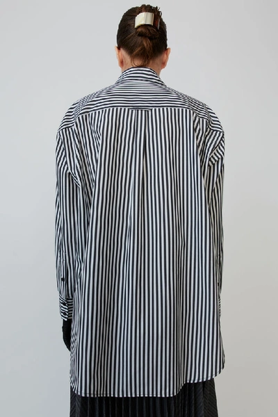 Shop Acne Studios Striped Shirt Black/white