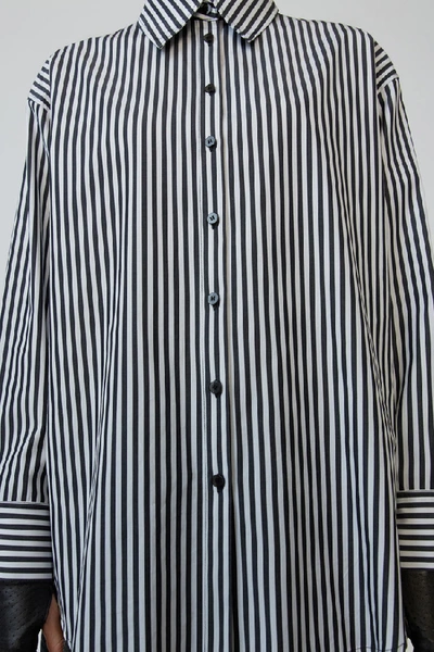 Shop Acne Studios Striped Shirt Black/white