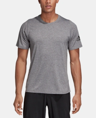 Shop Adidas Originals Adidas Men's Freelift Climalite T-shirt In Mid Grey Heather