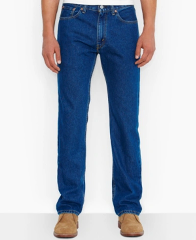 Shop Levi's Men's Big & Tall 505 Original-fit Non-stretch Jeans In Dark Stonewash