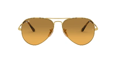 Shop Ray Ban Ray In Photocromic Orange Gradient Brown
