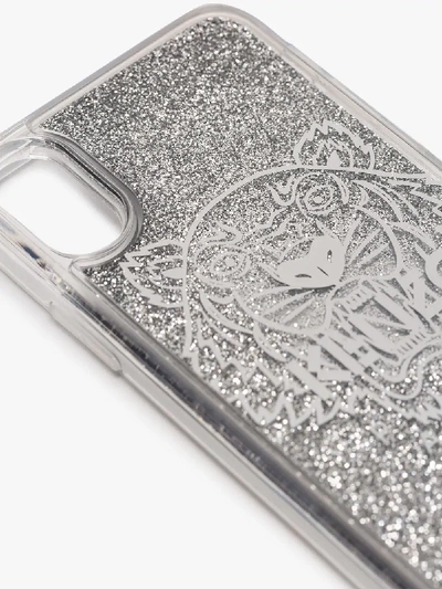 Shop Kenzo Silver Tiger Iphone X Case In Metallic