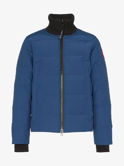 Shop Canada Goose Woolford Down Jacket In Blue