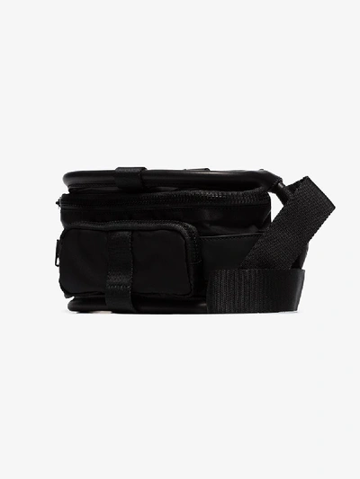 Shop Y/project Black Leather Trim Belt Bag