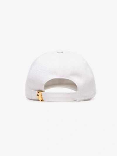 Shop Versace White Medusa Logo Baseball Cap