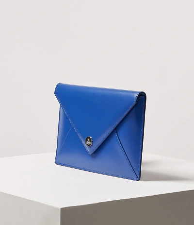 Shop Vivienne Westwood Conduit Envelope Pouch Blue
