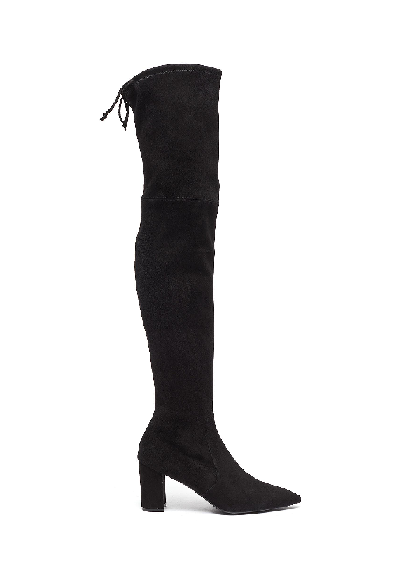 stuart weitzman black thigh high boots