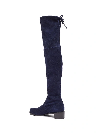 Shop Stuart Weitzman 'midland' Stretch Suede Thigh High Boots