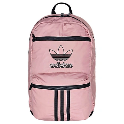 Shop Adidas Originals National 3-stripes Backpack In Pink Polyester