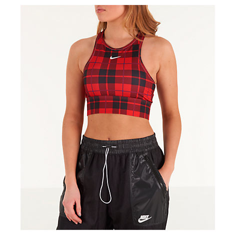 nike plaid sports bra