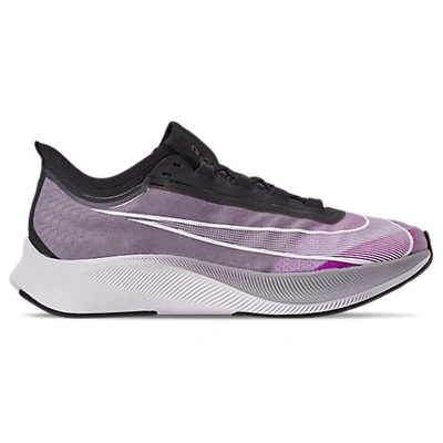 Shop Nike Men's Zoom Fly 3 Running Shoes In Purple
