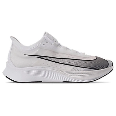 Shop Nike Men's Zoom Fly 3 Running Shoes In White