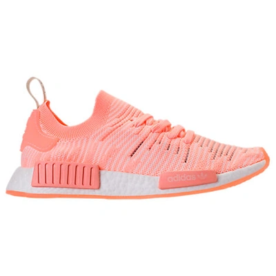 Shop Adidas Originals Women's Nmd R1 Stlt Primeknit Casual Shoes, Orange - Size 7.5