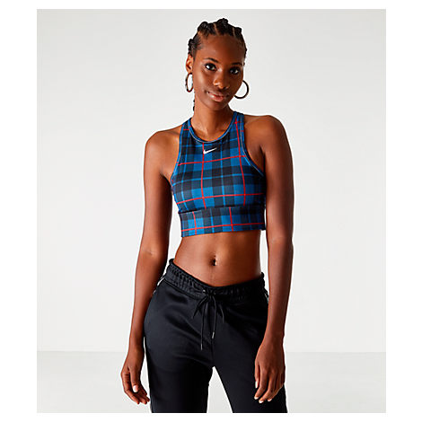 nike plaid sports bra