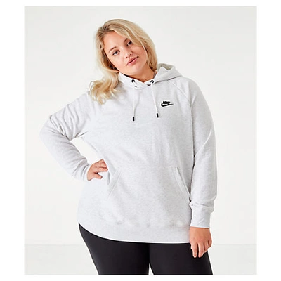 Shop Nike Women's Sportswear Essential Hoodie (plus Size) In Grey
