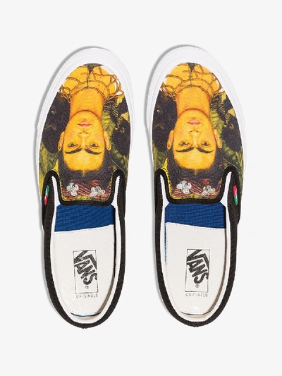 Shop Vans X Frida Kahlo Mutlicoloured Portrait Print Slip-on Sneakers In Multicolour