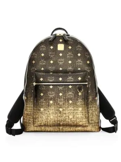 Shop Mcm Stark Gradation Visetos Backpack In Gold