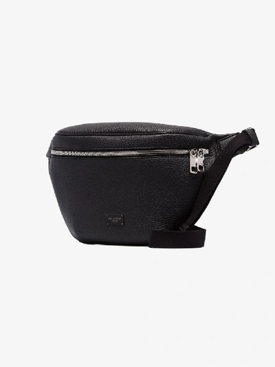 Shop Dolce & Gabbana Black Volcano Palermo Leather Belt Bag