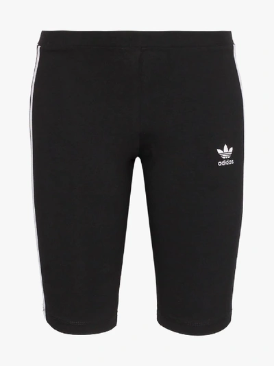 Shop Adidas Originals Adidas 3-stripe Logo Cycling Shorts In Black