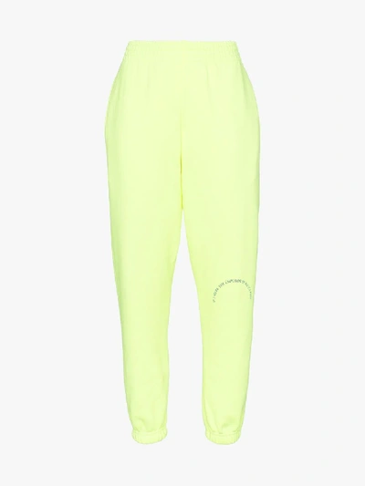 Shop Martine Rose Fluorescent Track Pants In Yellow