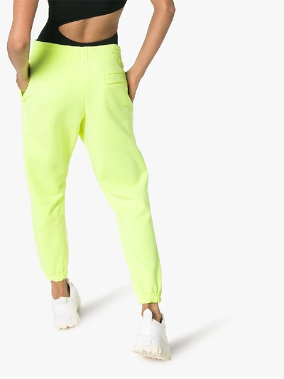 Shop Martine Rose Fluorescent Track Pants In Yellow