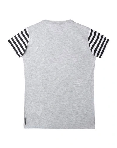 Shop Armani Junior T-shirt In Light Grey