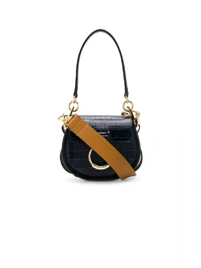 Shop Chloé Tess Shoulder Bag In Blue