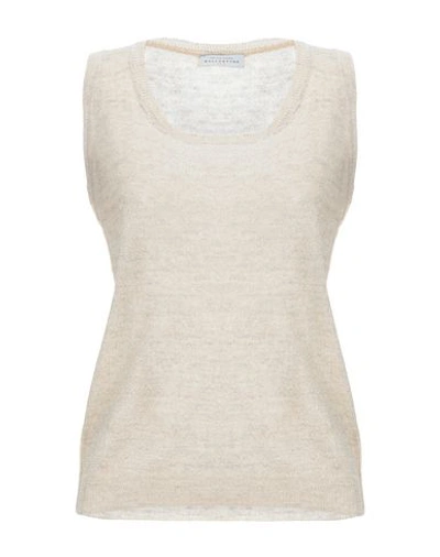 Shop Ballantyne Woman Sweater Beige Size 8 Polyacrylic, Alpaca Wool, Polyester, Linen, Polyamide