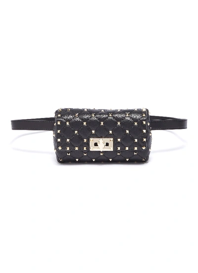 Shop Valentino 'rockstud Spike' Leather Bum Bag