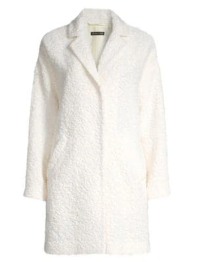 Shop Eileen Fisher Boxy Coat In Soft White