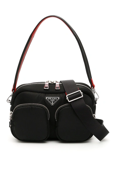Shop Prada Medium Camera Tote Bag In Black