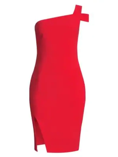 Shop Likely Packard Cutout Sheath Dress In Scarlet