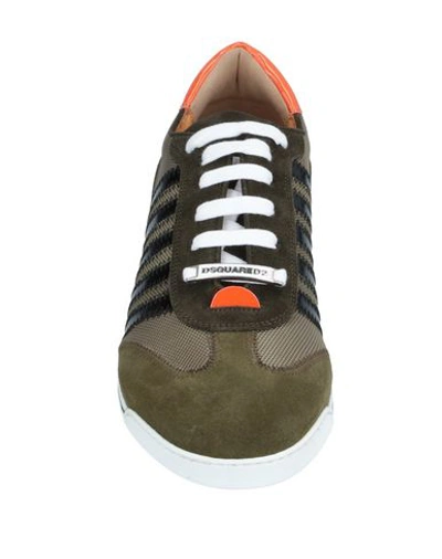 Shop Dsquared2 Sneakers In Military Green