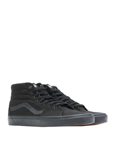 Shop Vans Ua Sk8-hi Man Sneakers Black Size 8.5 Soft Leather, Textile Fibers