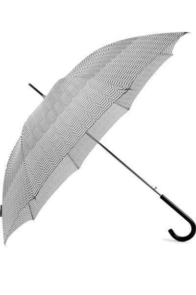 Shop Missoni Cecilia Striped Shell Umbrella In Black