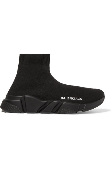 balenciaga knit high top sneakers